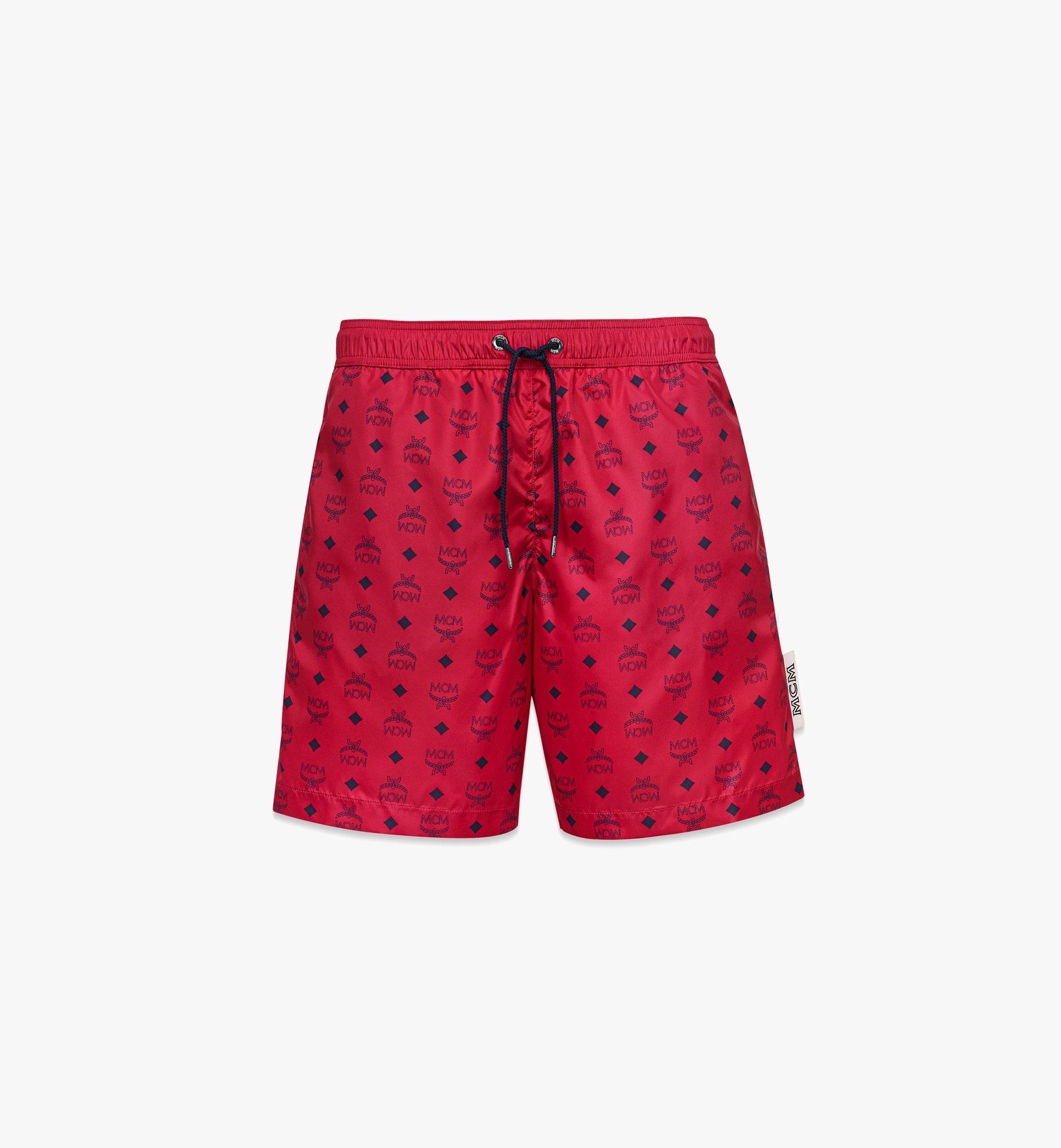 Monogram Print Swim Trunks 1